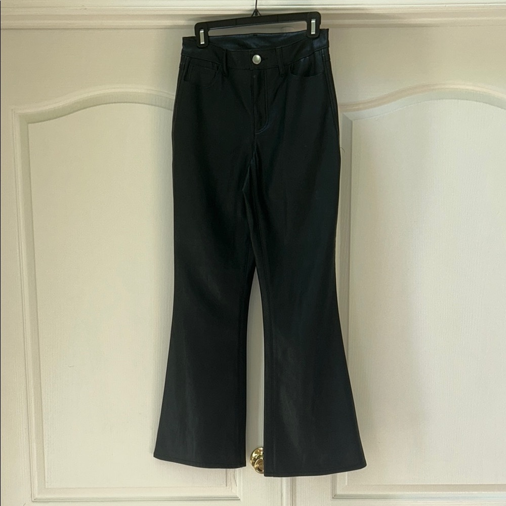 INC International Concepts Black Faux Leather Pants